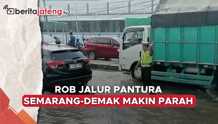 Video Rob Jalur Pantura Semarang-Demak Makin Parah, Lumpuhkan Jalan Nasional
