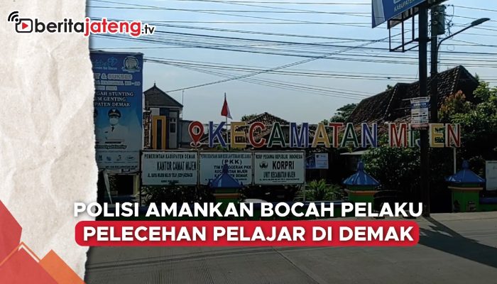 Video Polisi Amankan Bocah Pelaku Pelecehan Pelajar di Demak