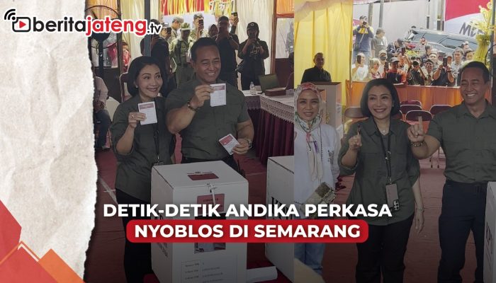 Video Detik-Detik Andika Perkasa Nyoblos di Semarang