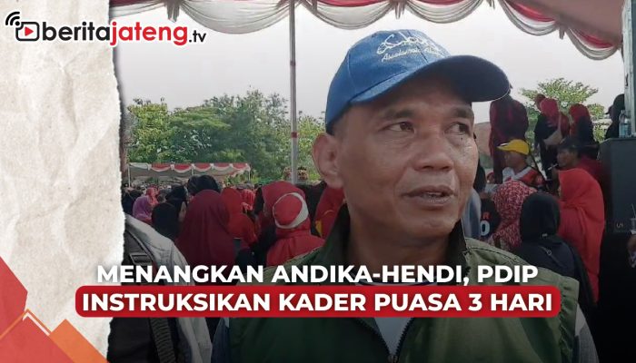Video Menangkan Andika-Hendi, PDIP Instruksikan Kader Puasa Tiga Hari