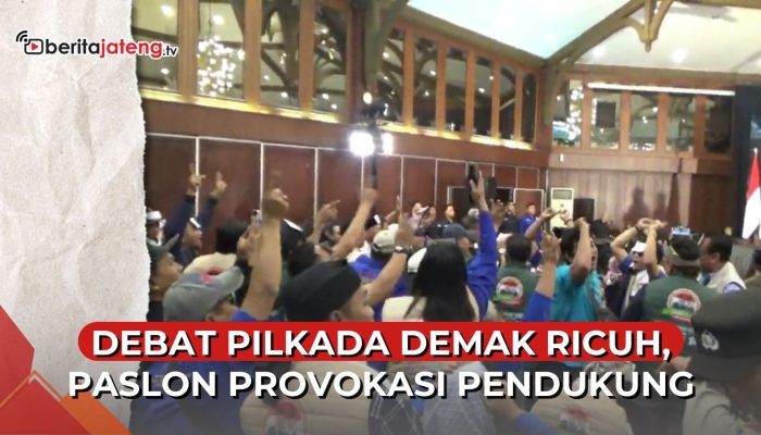 Video Debat Pilkada Demak Ricuh, Paslon Provoksi Pendukung