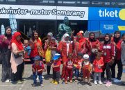 Naik Bus Denok & Kuncung, Puluhan Anak Daycare Stunting Semringah Berkeliling Kota Semarang
