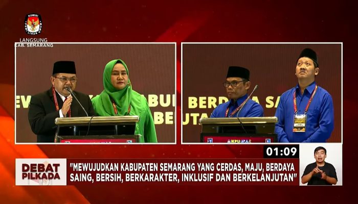 Debat Publik Pilbup Semarang 2024, Isu Stunting Jadi Sorotan Ngesti-Nur dan Nurul-Yarmuji