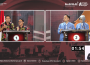 Debat Perdana Pilwalkot Solo, Adu Program Teguh-Bambang dan Respati-Astrid, Ada Yel-yel Fufufafa