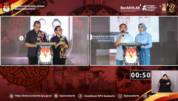 Adu Program Teguh-Bambang & Respati-Astrid di Debat Terakhir Pilkada Solo, Ada Yel-Yel “Tanpa Endorse Presiden”