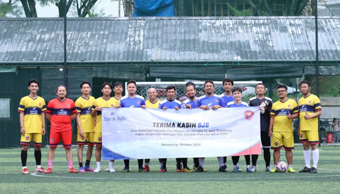 Bank Jawa Barat (BJB) Dukung Jurnalis FC Semarakkan Hari Sumpah Pemuda di Semarang