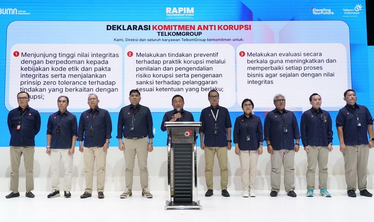 Dukung BUMN Bersih dari Korupsi, TelkomGroup Luncurkan Deklarasi Komitmen Anti Korupsi