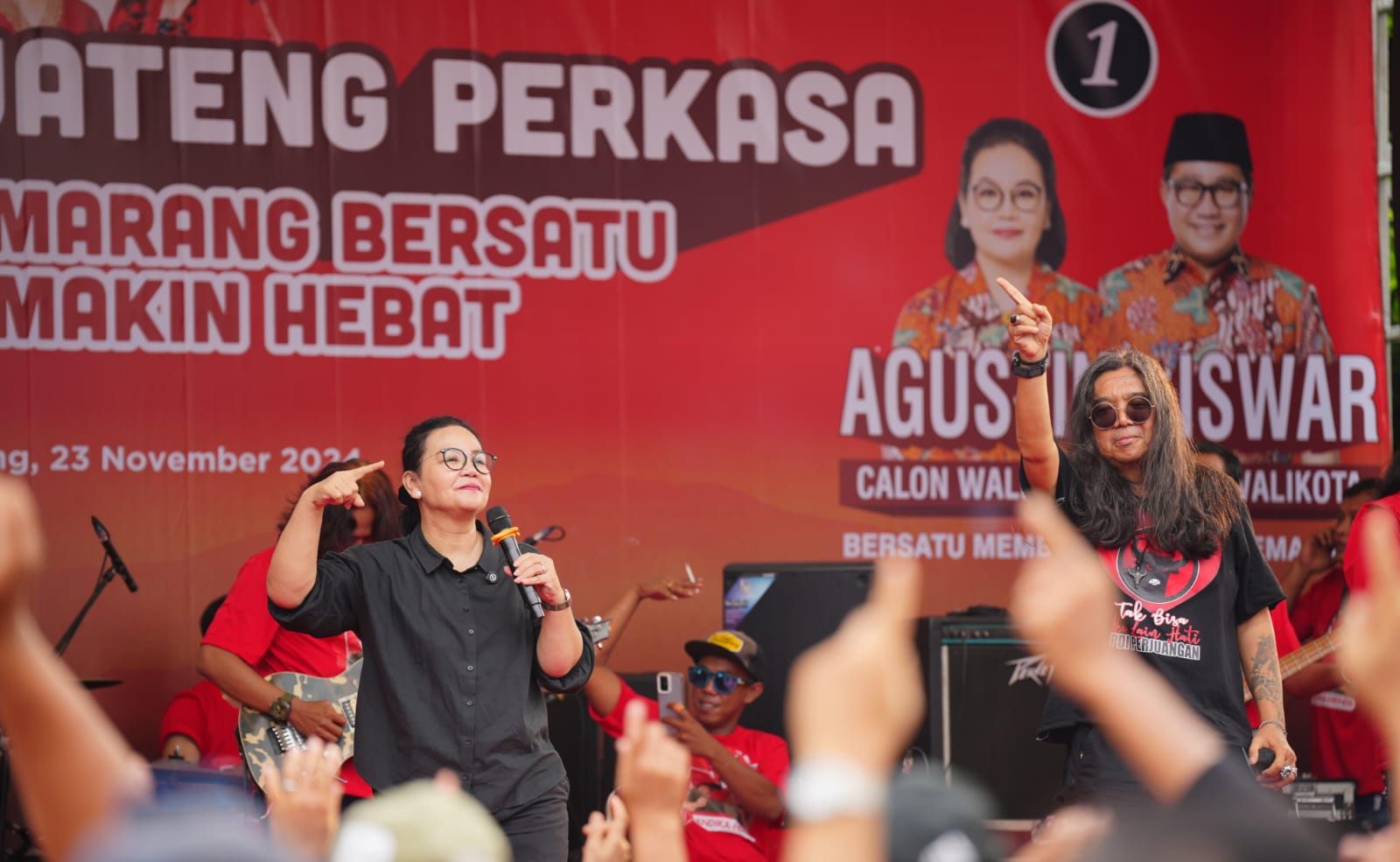 Hari Terakhir Kampanye, Mbak Agustin Hadiri Olahraga, Seni, Hingga Sholawatan