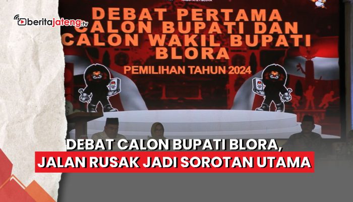 Video Debat Pilkada Blora, Jalan Rusak jadi Sorotan Utama