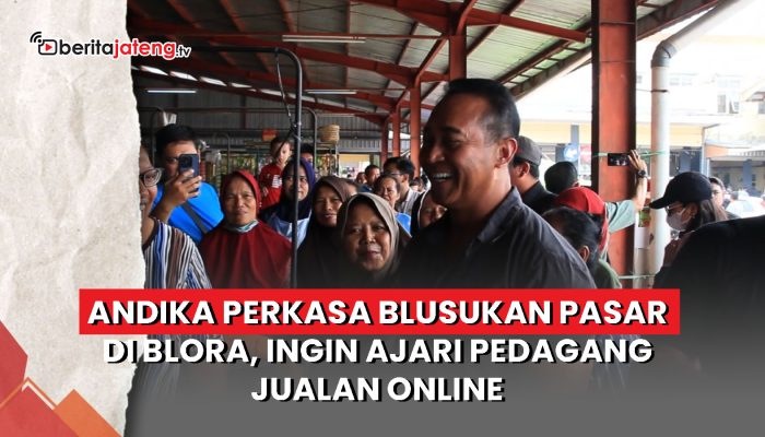 Video Andika Perkasa Blusukan Pasar di Blora, Ingin Ajari Pedagang Jualan Online