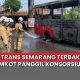 BRT Trans Semarang terbakar