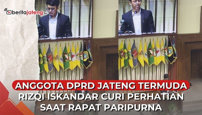 Video Anggota DPRD Jateng Termuda Rizqi Iskandar Muda Curi Perhatian saat Rapat Paripurna
