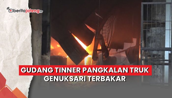 Video Gudang Tinner Pangkalan Truk Genuksari Terbakar