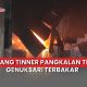 gudang tinner terbakar