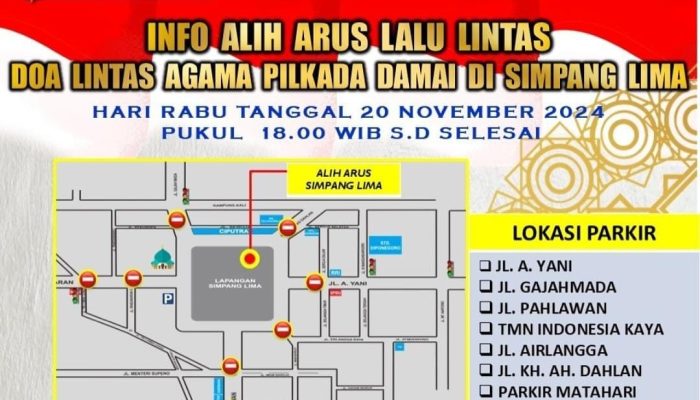 Hari Ini Doa Lintas Agama Pilkada Damai di Simpang Lima Semarang, Begini Rekayasa Lalu Lintasnya