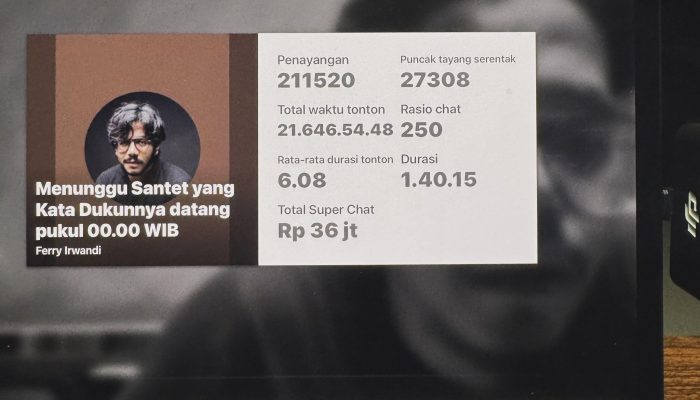 Tantang Kesaktian Dukun, Ferry Irwandi Peroleh Gift Rp36 Juta Saat Live YouTube Nunggu Santet Datang