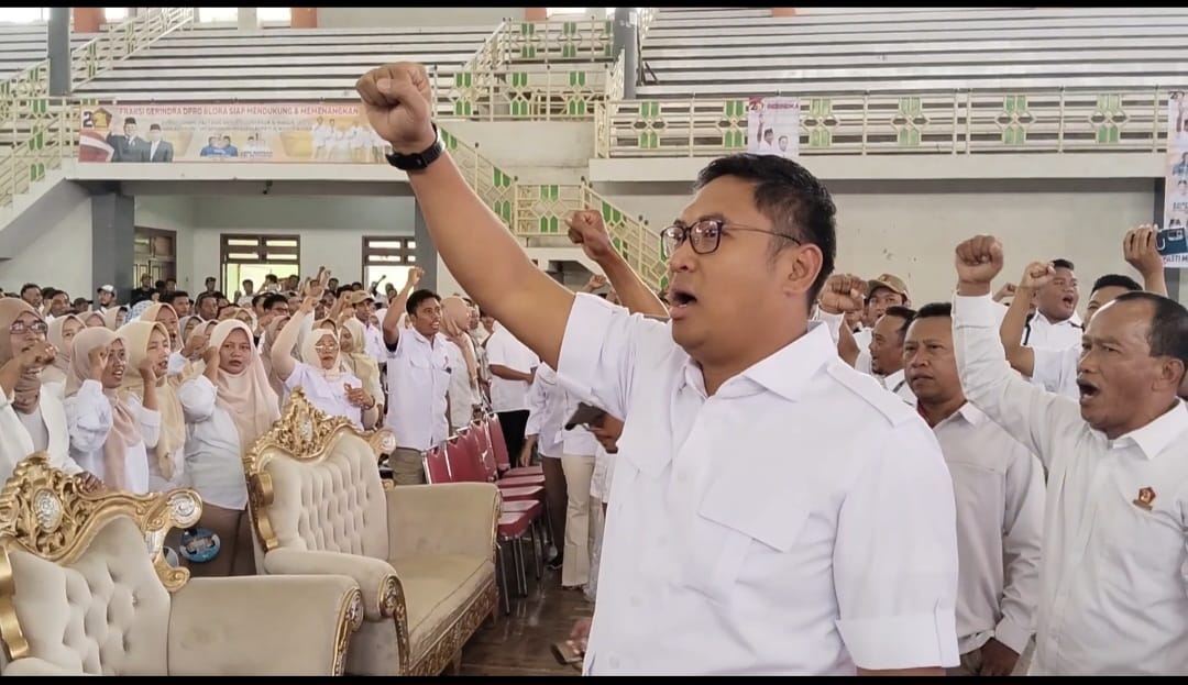 Sudaryono dalam konsolidasi kader di Blora, Jawa Tengah, dukung pemenangan Luthfi-Yasin. (Heri/beritajateng.tv)