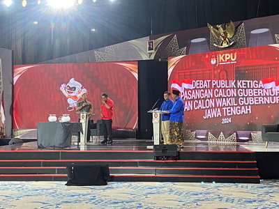 Suasana debat terakhir Pilgub Jawa Tengah 2024