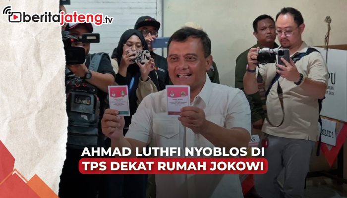 Video Ahmad Luthfi Nyoblos di TPS Dekat Rumah Jokowi