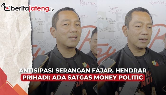 Video Antisipasi Serangan Fajar, Andika-Hendi Siapkan Satgas Anti Money Politic