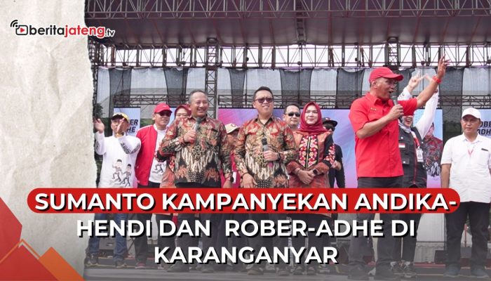 Video Sumanto Kampanyekan Andika-Hendi dan Rober-Adhe di Karanganyar