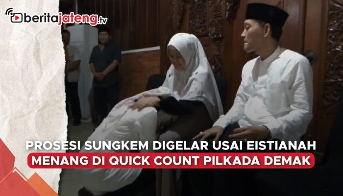 Video Menang Pilkada Demak, Eistianah Sungkem ke Ibu dan Suami