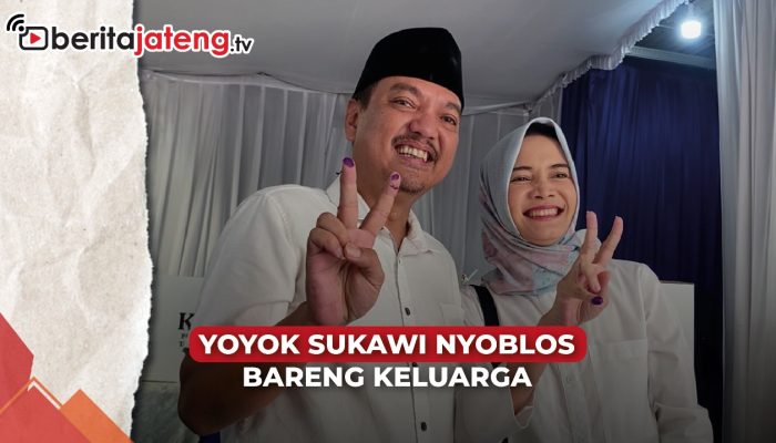 Video Yoyok Sukawi Nyoblos Bareng Keluarga