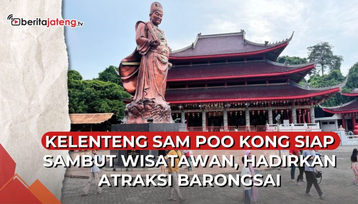 Video Klenteng Sam Poo Kong Siapkan Acara Sambut Libur Nataru