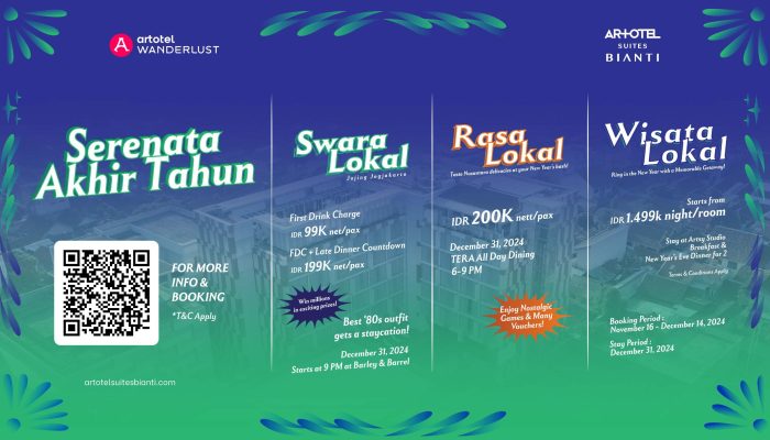 Hingar Bingar 80-an di Artotel Suites Bianti-Yogyakarta Semarakan Program Akhir Tahun Artotel Wanderlust