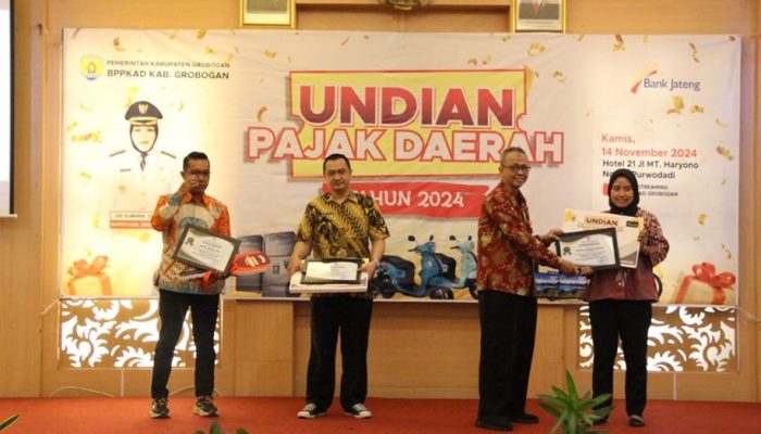 Dukungan Bank Jateng di Gebyar Undian Pajak Daerah Grobogan, Ini Hadiah Fantastisnya