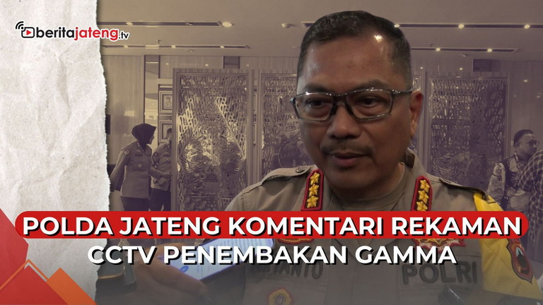 Polda Jateng komentari rekaman CCTV penembakan Gamma. (beritajatengtv)