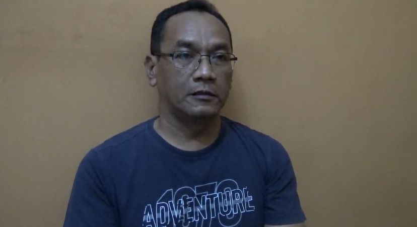 Agung, paman siswa SMKN 4 Semarang, Gamma yang tewas ditembak polisi. (beritajateng.tv)