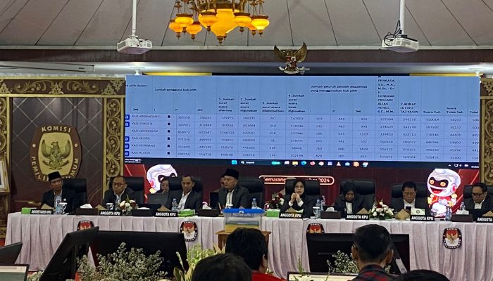 KPU Jawa Tengah Gelar Rekapitulasi Suara, Targetkan Selesai Hari Ini