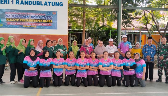 Jelang Hari Ibu, KONI dan PKK Blora Hadirkan Turnamen Voli di 4 Korwil