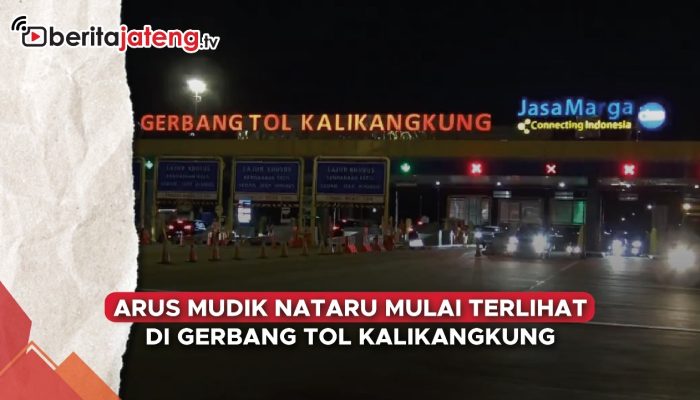 Video Arus Mudik Nataru Mulai Terlihat di Gerbang Tol Kalikangkung