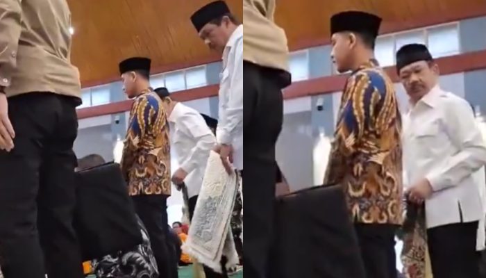 Viral Video Gibran Sholat Jumat di Semarang, Jamaah yang Hadir Duluan Diminta Pindah Bikin Warganet Heboh
