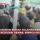 penggusuran rumah di lahan sengketa Demak