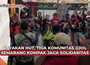 Video Rayakan HUT, Tiga Komunitas Ojol Semarang Kompak Jaga Solidaritas