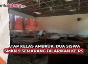 Video Plafon SMKN 9 Semarang Ambrol, Siswa Dilarikan ke RS