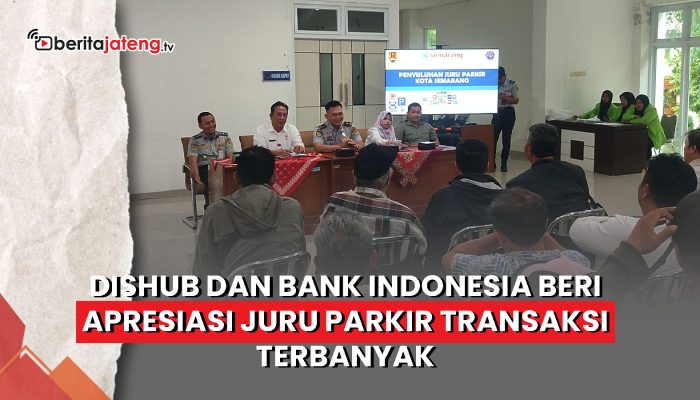 Video Dishub dan Bank Indonesia Beri Apresiasi Juru Parkir Transaksi Terbanyak