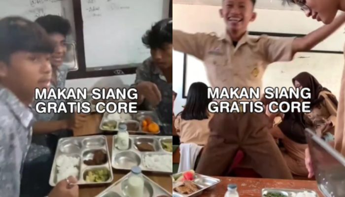 Momen Makan Bergizi Gratis SMA Viral, Gokilnya Gak Main-main!