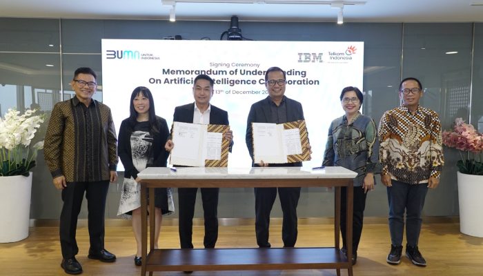 Kolaborasi Telkom dan IBM Percepat Transformasi AI di Indonesia