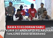 Video Bawa 13 Kilogram Sabu, Dua Kurir Ditangkap di Pelabuhan Tanjung Emas Semarang