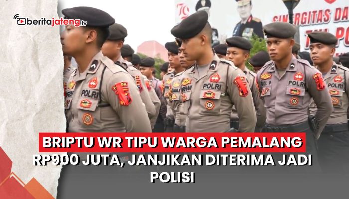 Video Briptu WR Tipu Warga Pemalang Rp900 Juta, Janjikan Diterima Jadi Polisi Tapi Gagal