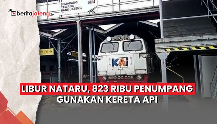 Video Libur Nataru, 823 Ribu Penumpang Gunakan Kereta Api