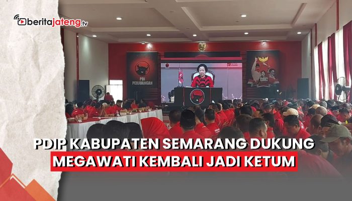Video PDIP Kabupaten Semarang Dukung Megawati Kembali Jadi Ketum