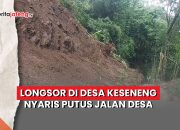 Video Longsor di Kabupaten Semarang Nyaris Putus Jalan Desa Keseneng