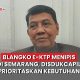 blangko E KTP menipis
