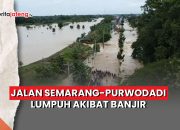 Video Jalan Semarang-Purwodadi Lumpuh Akibat Banjir
