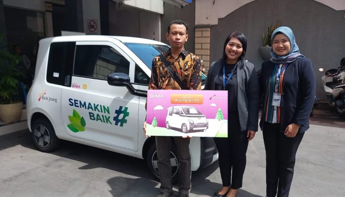 Undian Tabungan Bima Bank Jateng, Perawat Gunung Kidul Raih Mobil Listrik